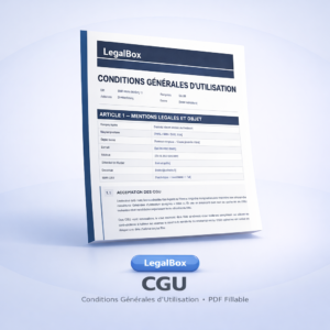 Conditions Générales d'Utilisation