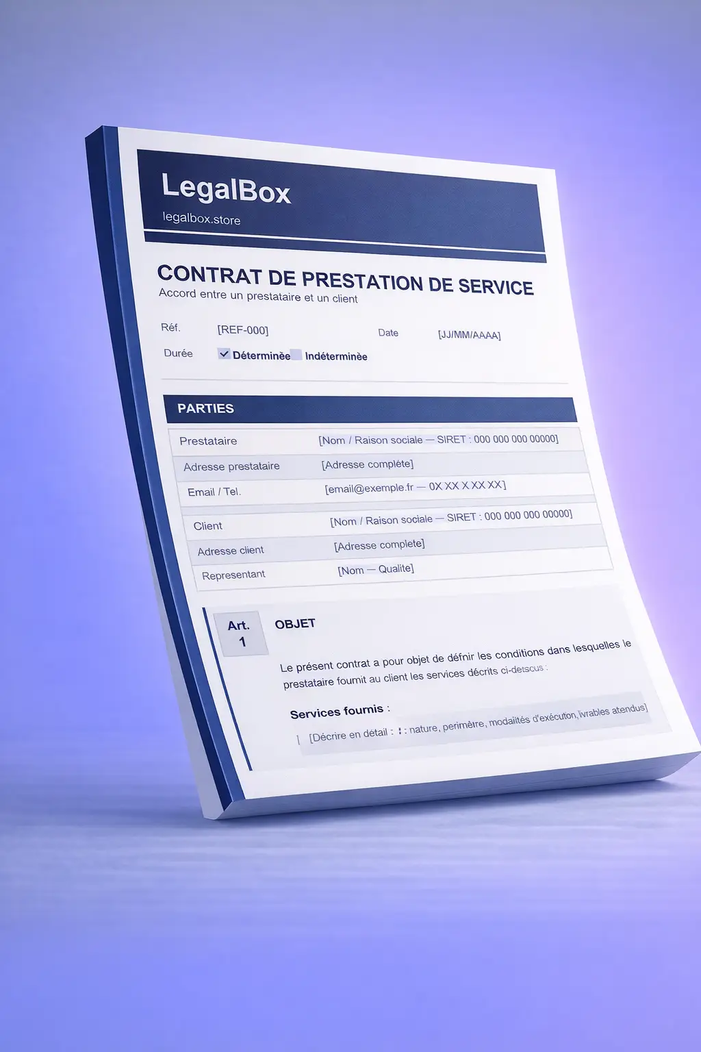 Contrat de Prestation Service