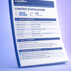 Contrat D'Affiliation