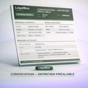 Convocation - Entretien