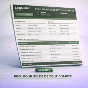 Solde de Tout Compte