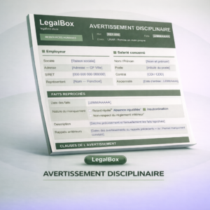 Avertissement Disciplinaire